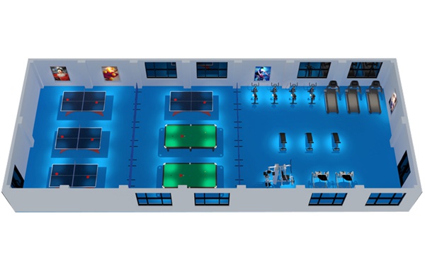 200平方健身房配置方案-广西KS体育直播体育健身器材有限公司