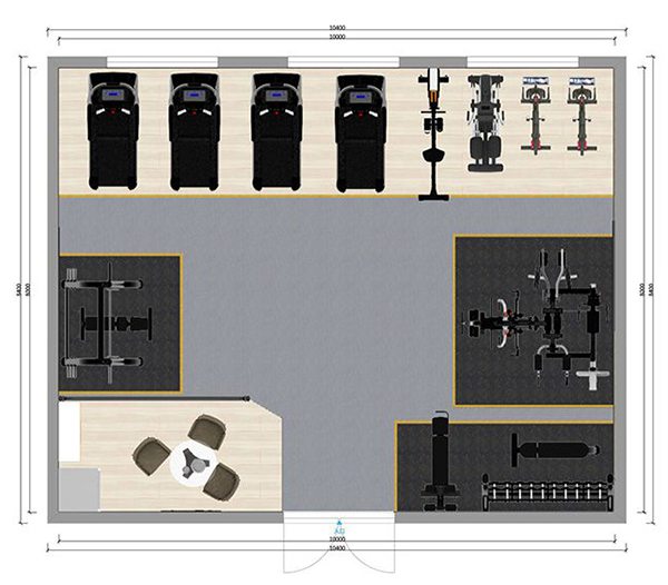 80平方健身房配置方案-广西KS体育直播体育健身器材有限公司